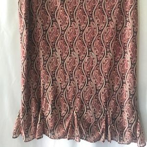 Express.    Paisley skirt  size large
